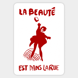 La Beauté Est Dans La Rue - Beauty Is In The Streets, Protest, French, Socialist, Leftist, Anarchist Sticker